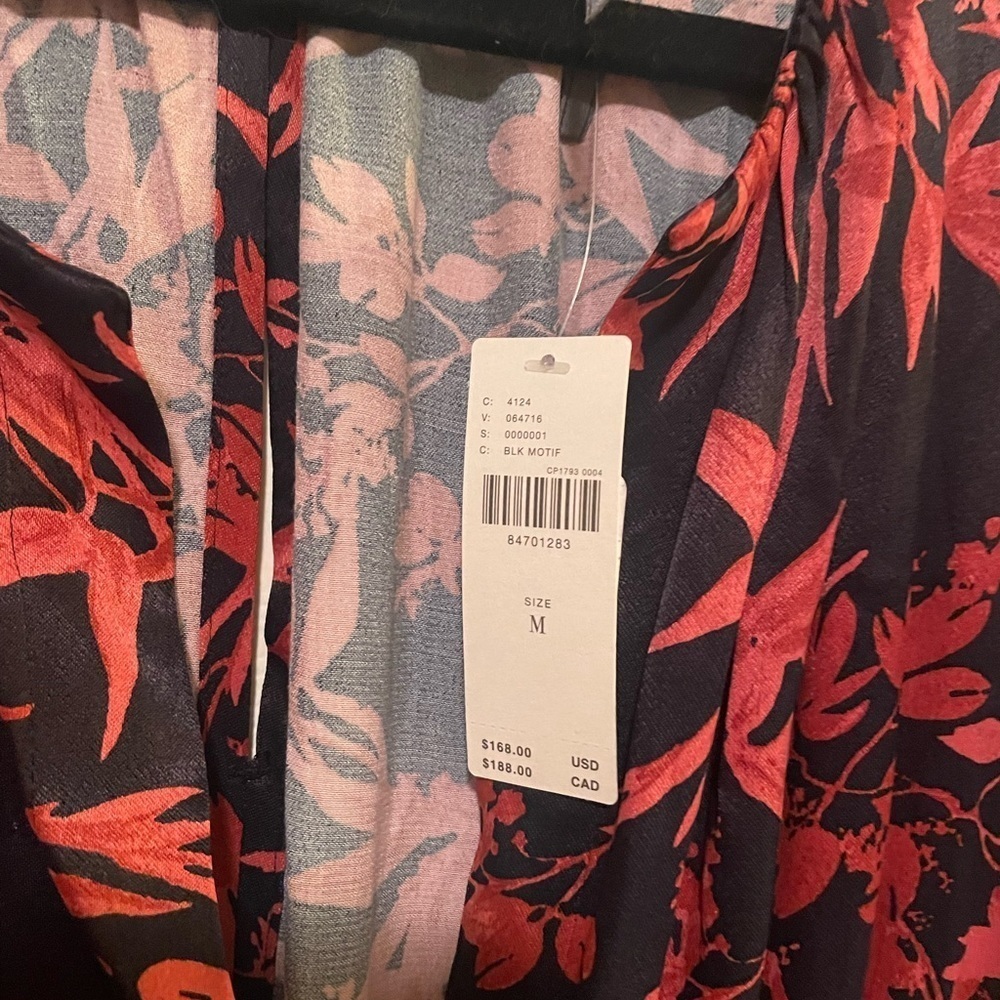 Anthropologie The Somerset Jumpsuit Color: BLACK MOTIF Size Medium NWT - Picture 6 of 6